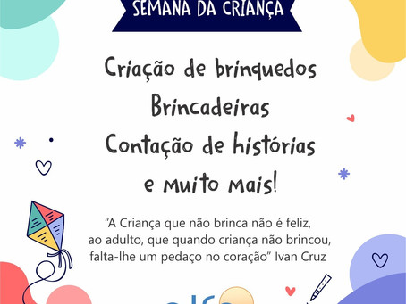 Semana da criança na Escola ALFA
Escola+Família=Alegria