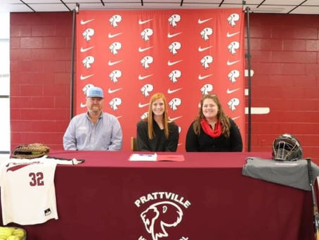 Two Lady Lion Softball Players Sign Scholarships 