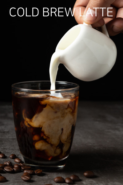 Cold brew latte content media