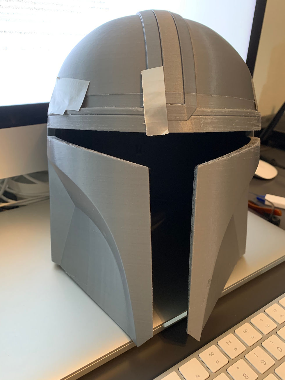 What's the best way to slice my DO3D Mandalorian Helmet so that it fits