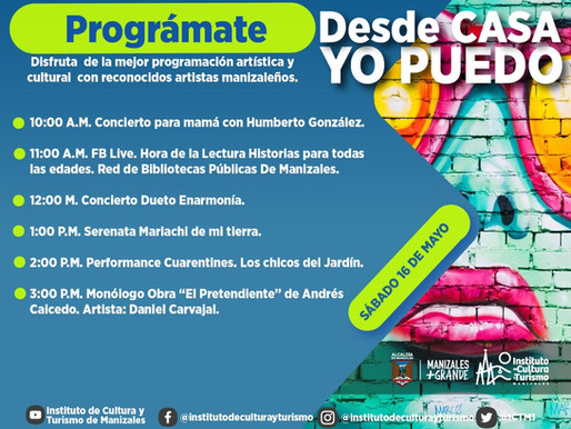 DISFRUTE DESDE CASA DE LA MEJOR PROGRAMACIÓN ARTÍSTICA Y CULTURAL CON EL ICTM