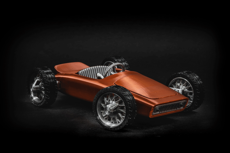 CAR-A-MEL R1 fully 3d printable toy car kit