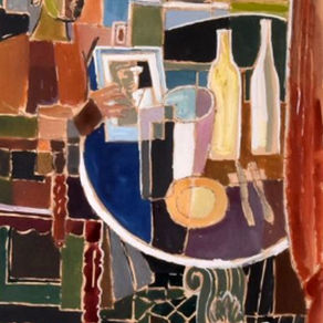 Marcel Caron, La Table (1952), d'après La Gazette Drouot, Pinterest et Google