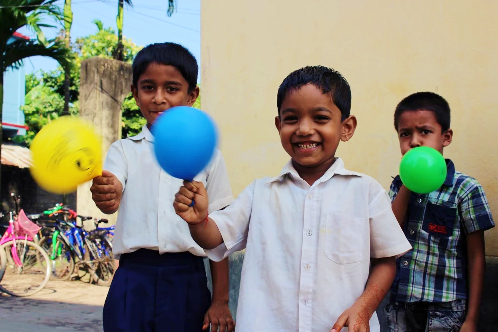 visite d'une école Mongla Bangladesh