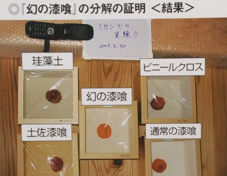 幻の漆喰の腐食結果