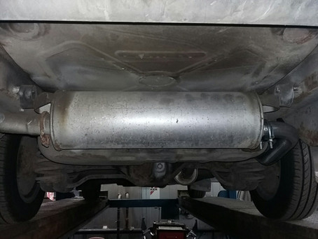 Замена глушителя на Volvo 240