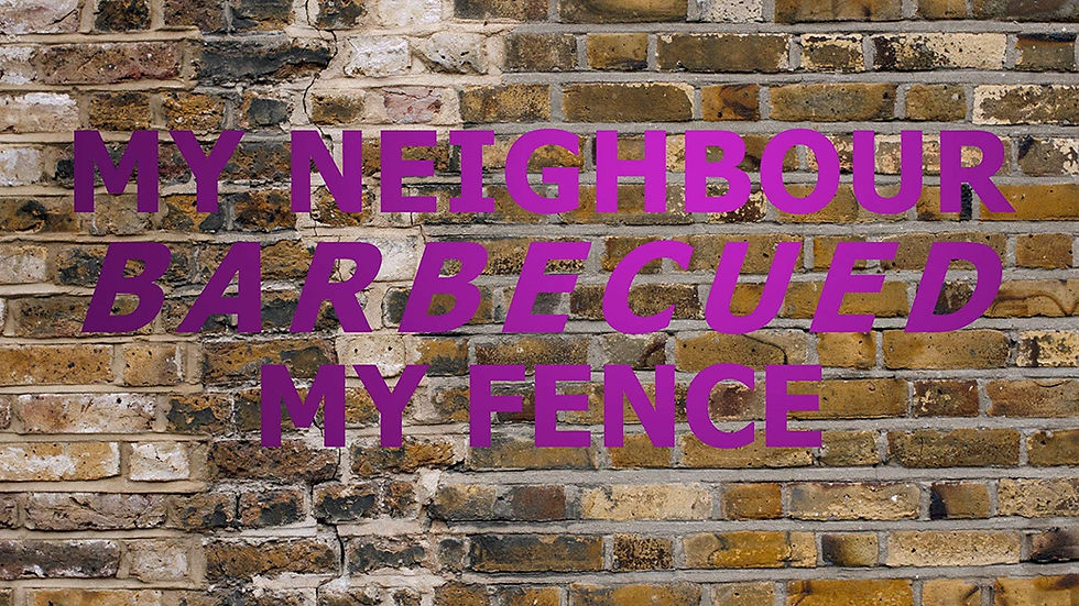 My Neighbour Barbecued My Fence short film review