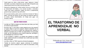 ¿Qué es el TANV? Trastorno de Aprendizaje No Verbal