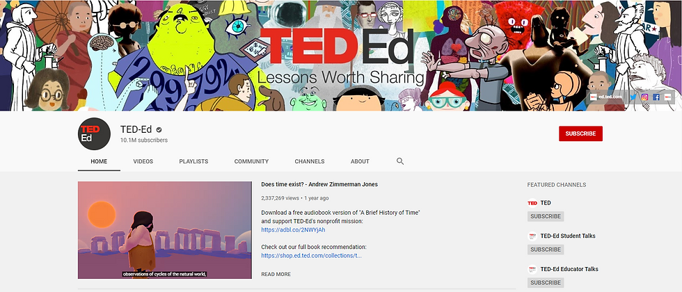 kênh YouTube giáo dục bằng hoạt hình Ted-Ed