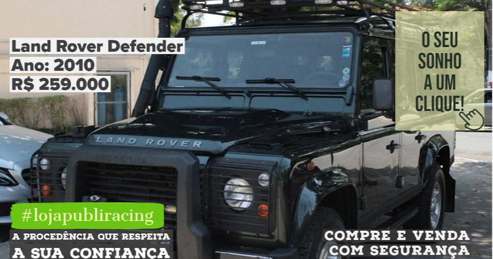 ACESSE #LOJA CLICANDO - Land Rover Defender - Ano 2010
