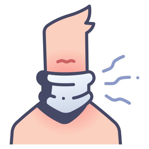 5859955 - cervical collar injury medical neck patient treatment