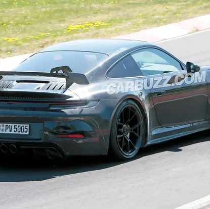 New Porsche 911 GT3 Displayed in Test Drive with Big Rear Wing