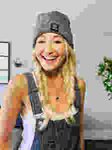 Fishtail braid worn with beanie by Tessa Matsis Smith