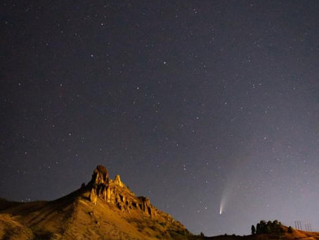 Neowise & Big Dipper Over Saddle Rock