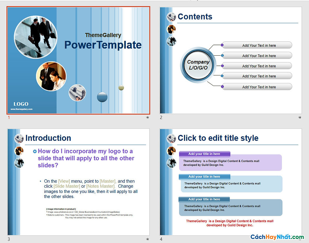 PowerPoint Template 437TGp_bizpeople_light_ani Free
