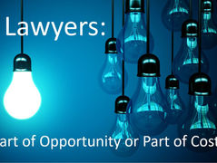 Where are you: part of the opportunity or part of the cost?