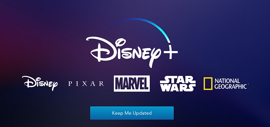 Screengrab of Disney Plus' teaser landing page