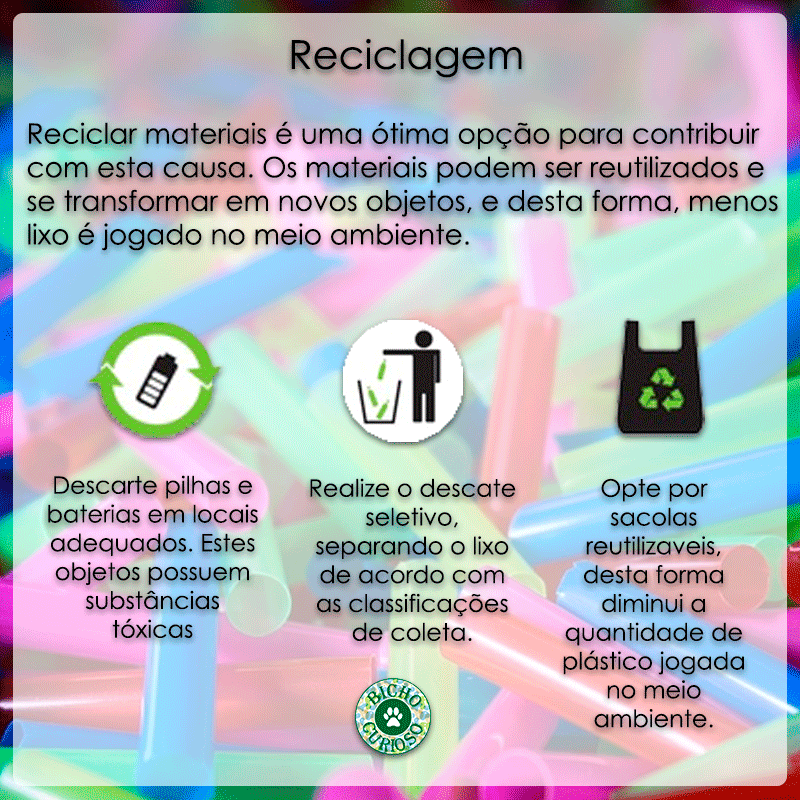 preserve a natureza, reciclagem