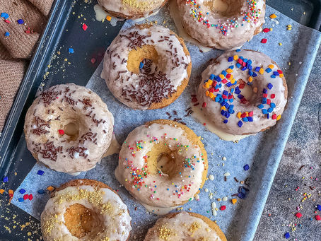Baked Carrot Cake Donuts With Ginger Glaze
