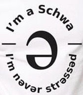 Schwa - Never stressed 