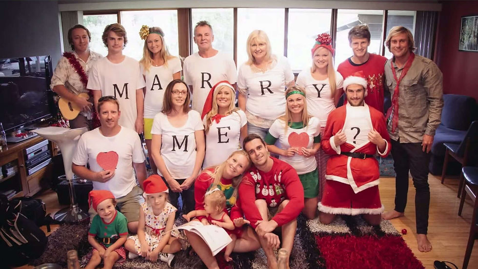 One of the proposal ideas with family.