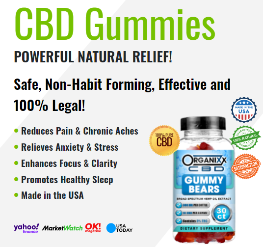 Organixx CBD Gummies Reviews: Eliminates Chronic Pain and Aches content media