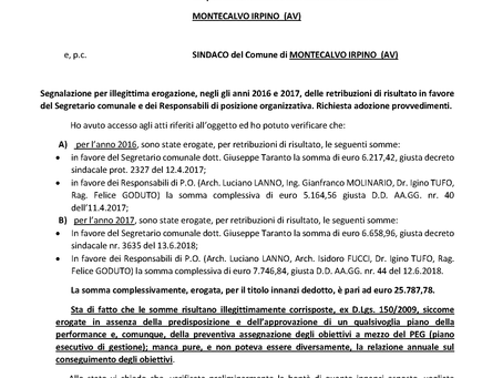 QUANTO GUADAGNANO I DIRIGENTI DEL COMUNE?