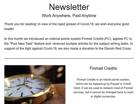 Finmail March Newsletter