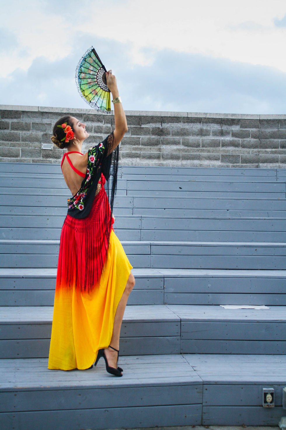 Echoing Waters Flamenco Dancer Costume