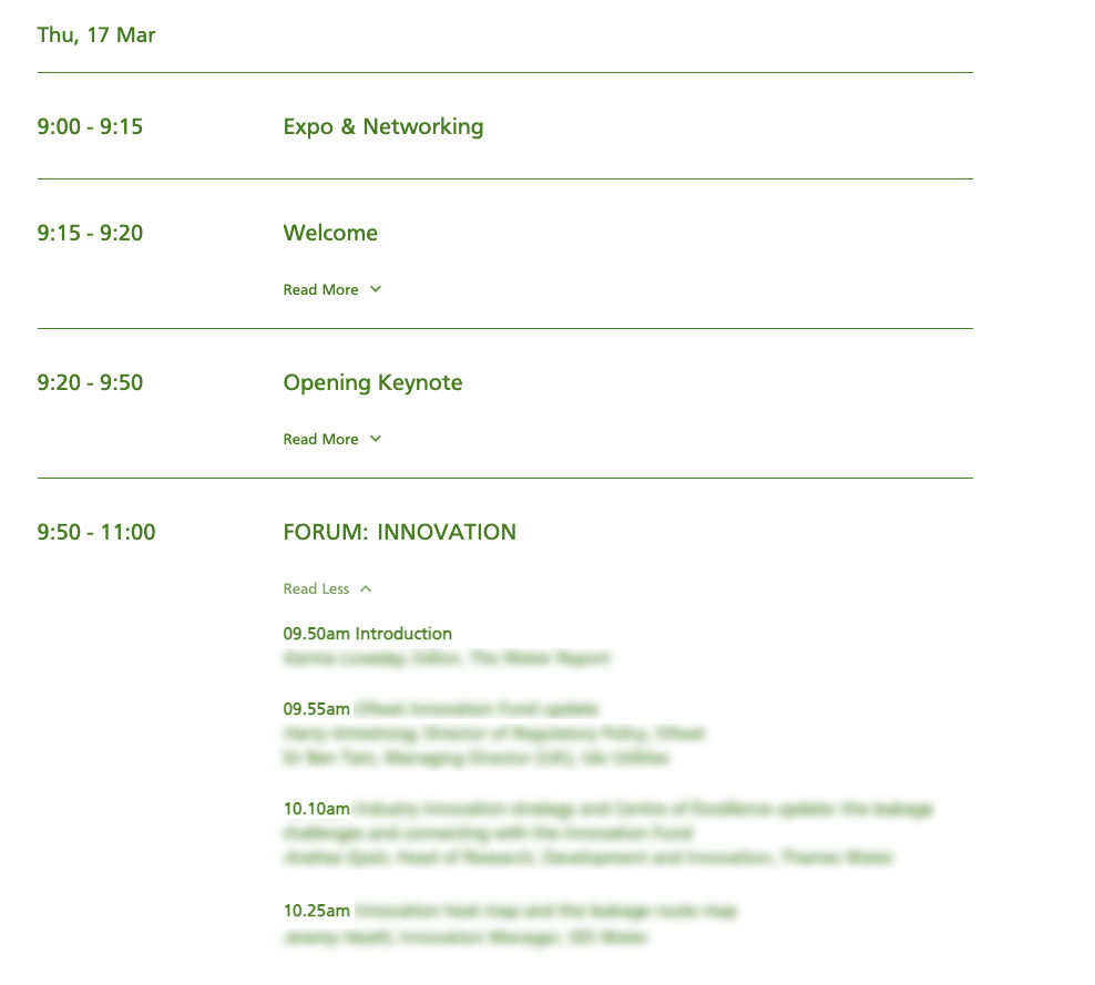 Wix Events – Schedule page disable ‘READ MORE’ | Velo by Wix