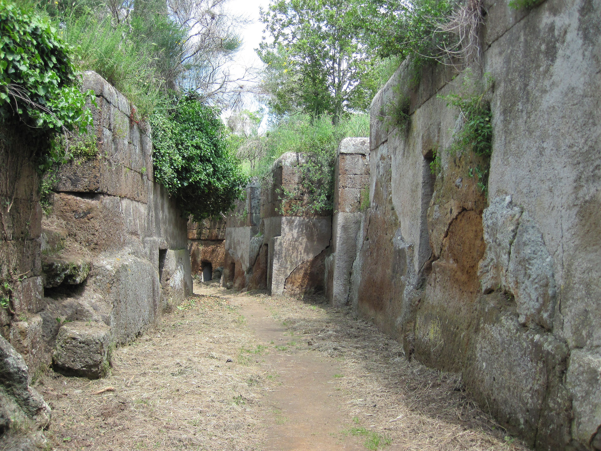 italy, caere necropolis, necropolis, caere, tumulus, grave, cerveteri