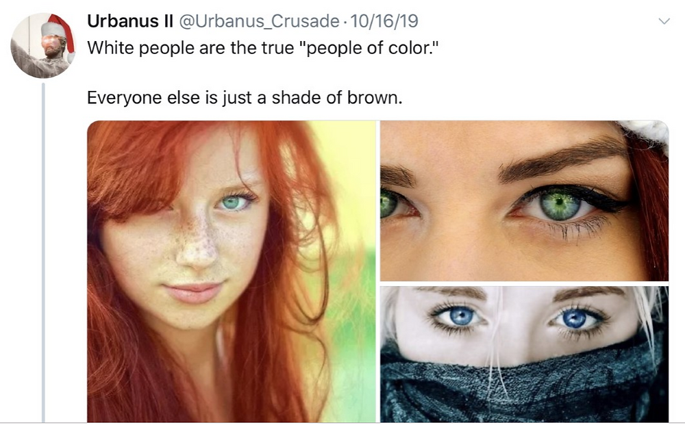 People with brown features are not "people of color"