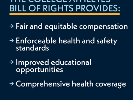 Senator Booker Announces Student-Athlete Bill of Rights