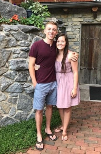 Kaleigh with her husband, 2017.