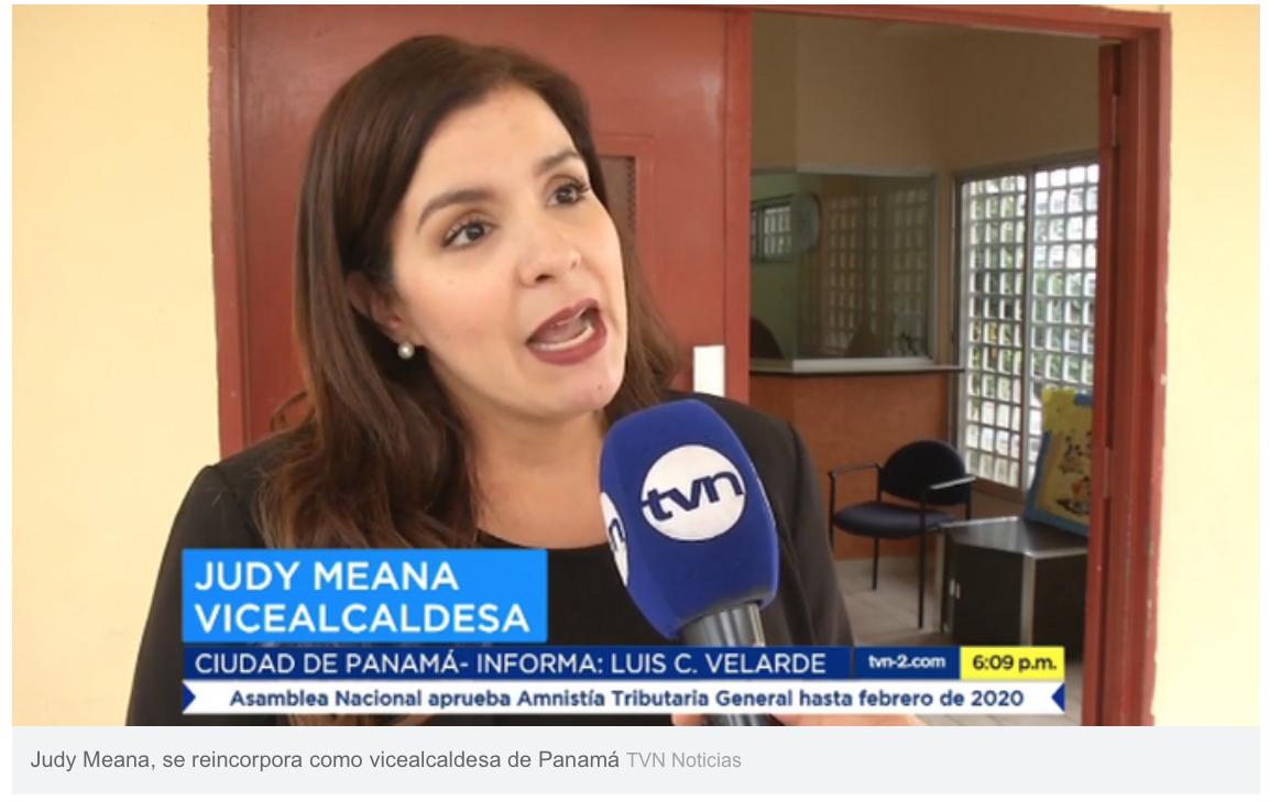 Judy Meana deja la Gobernación y se reintegra como ViceAlcaldesa | TVN Noticias content media