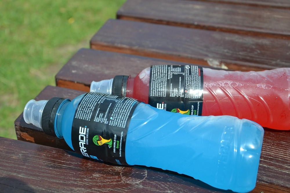 Isotonic drinks.
