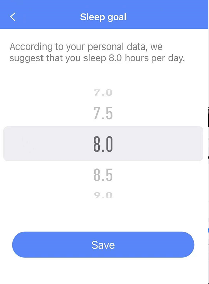 Setting Your Sleep Goal content media