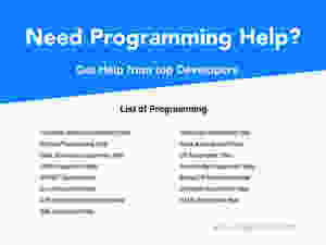 Computer Programming Help | Online Programming Help