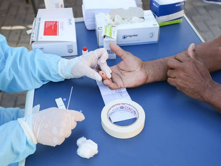SAQUAREMA INICIA TESTES PARA O COVID-19