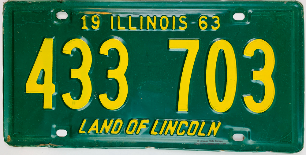 Color History of Illinois Vintage License Plates