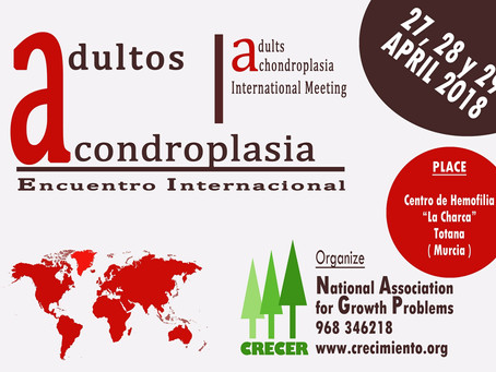 Meeting ADULTS ACHONDROPLASIA ( Murcia, 27, 28 y 29 de APRIL 2018 )