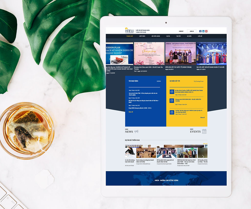 Thiết kế website Hiệp hội nữ doanh nhân Hà Nội do Gen Media thiết kế