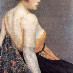 Armand Rassenfosse, Jeune Femme en Tenue de Soirée (collection privée)