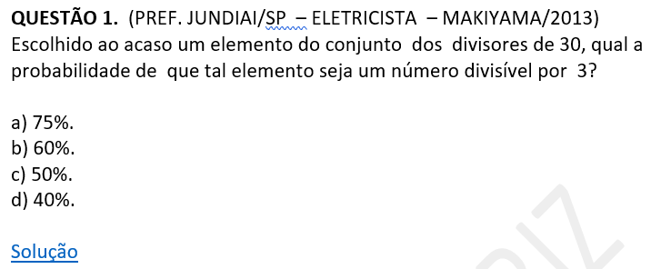 QUESTÃO 1 | SIMULADO 1 | PROBABILIDADE content media