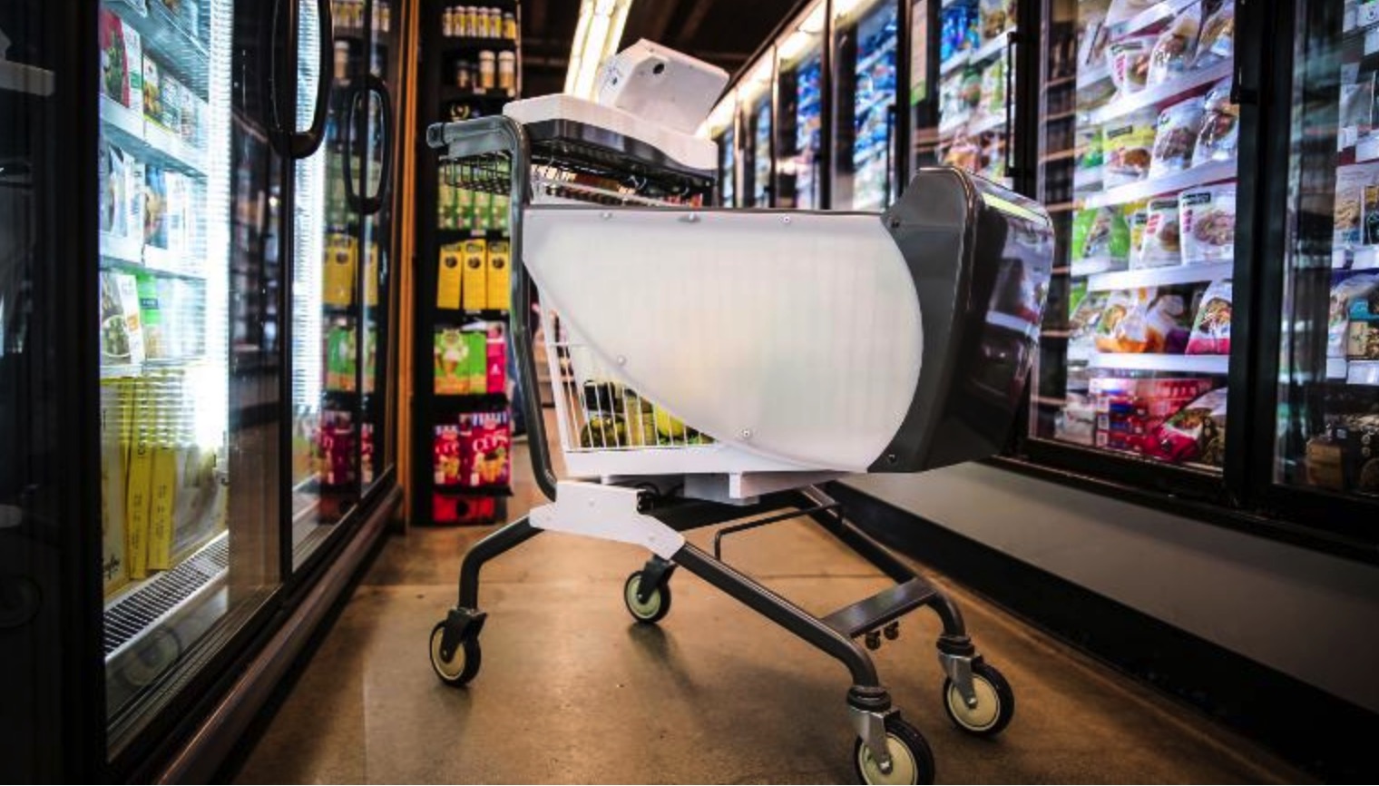 Smart shopping carts content media