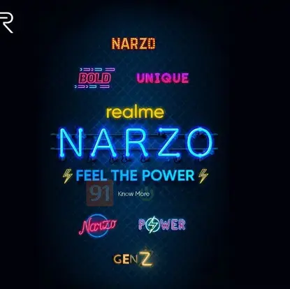 Realme to Rival Poco and Redmi with New Phone Series 'Narzo'