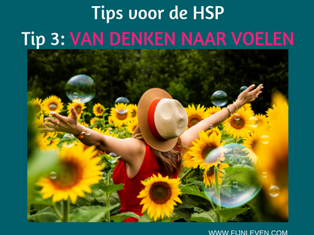 TIP 3: Van denken naar voelen.