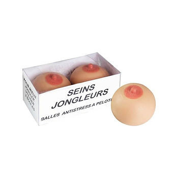 Boules en caoutchouc dans une boite