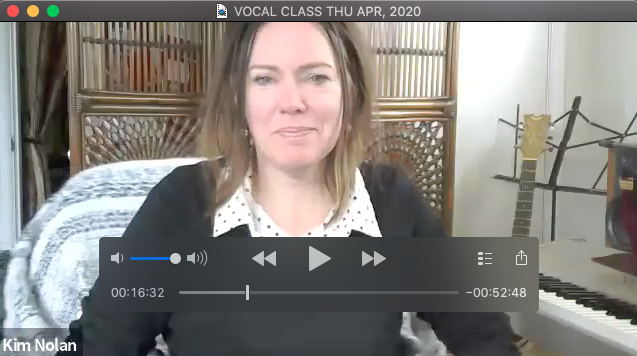 Thursdays: 1 pm Vocal Class & 4 pm Music Class content media