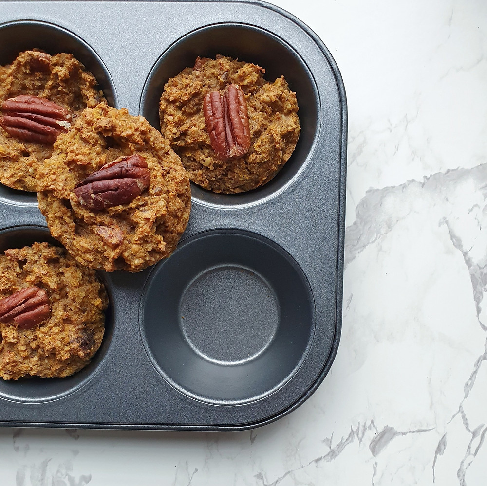 muffins op basis van pompoen. Diëtiste Julie Van Lommel